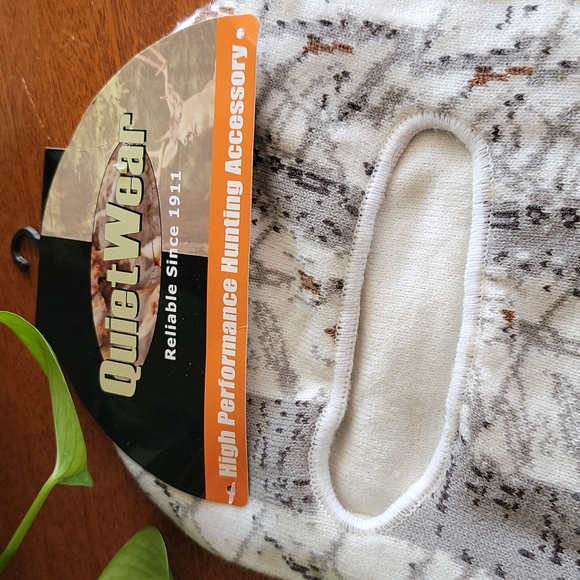 🦌 QUIETWEAR Camo Digital HUNTING BEANIE face cover warmer ski snow  Mask - Picture 3 of 8